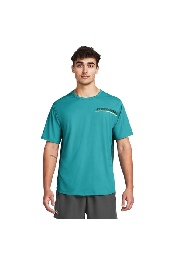 Men's Under Armour CoolSwitch Vented Short Sleeve Graphic Tee Color: Circuit Teal Size: XL