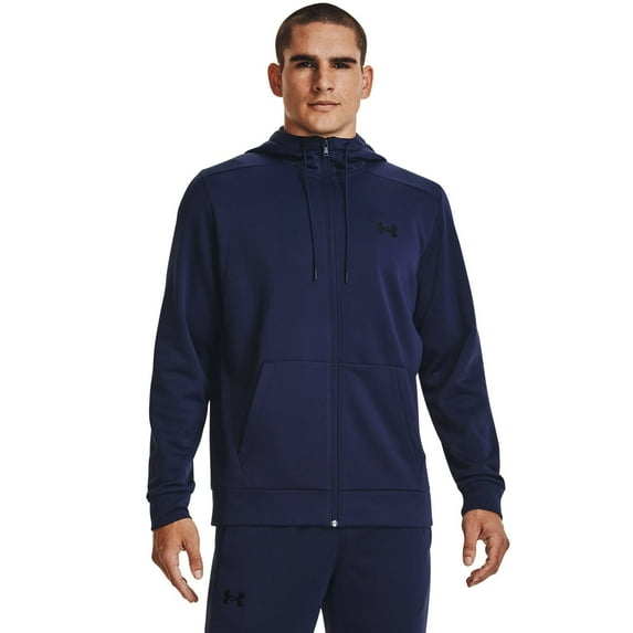 Men's Under Armour Full-Zip Fleece Hoodie Color: Midnight Navy Size: XL