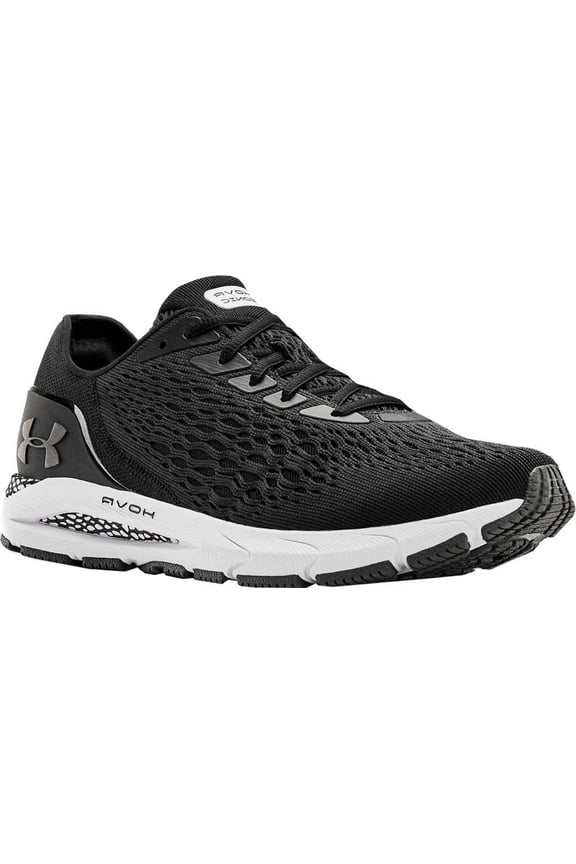 HOVR Sonic 3 Mens Black Mesh Lace Up Athletic Running Shoes
