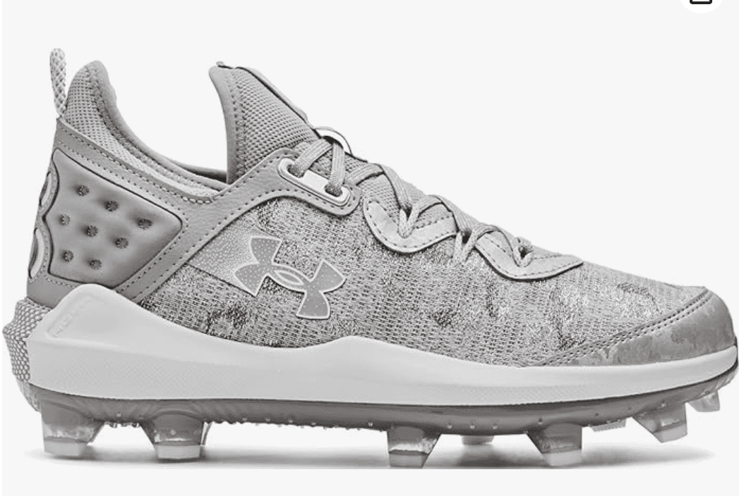 Under Armour Harper 8 Low Elite ST Men Grey  & White Baseball Cleats  Sz 15 NWB Under Armour Harper 8 Low ST Baseball Cleat - Men main image 4