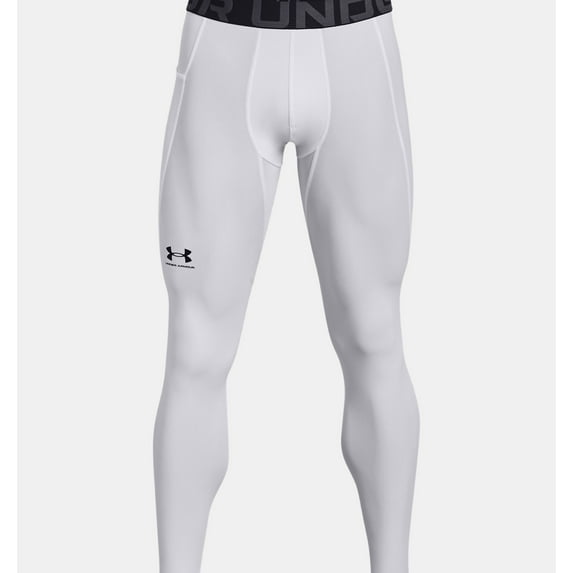 Men's Under Armour HeatGear® Base Layer Leggings Color: White Size: XL