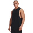 thumbnail image 1 of Men's Under Armour Left Chest Cut-Off Tank Top Color: Black Size: XL, 1 of 4