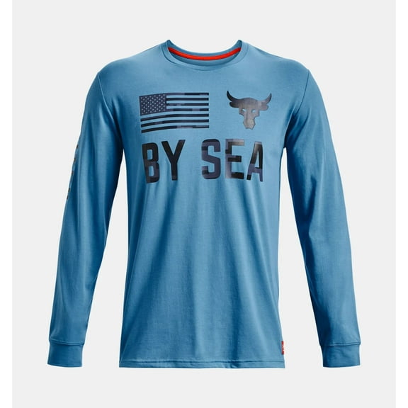 Men's Under Armour Project Rock Veterans Day By Sea Long Sleeve Shirt XL