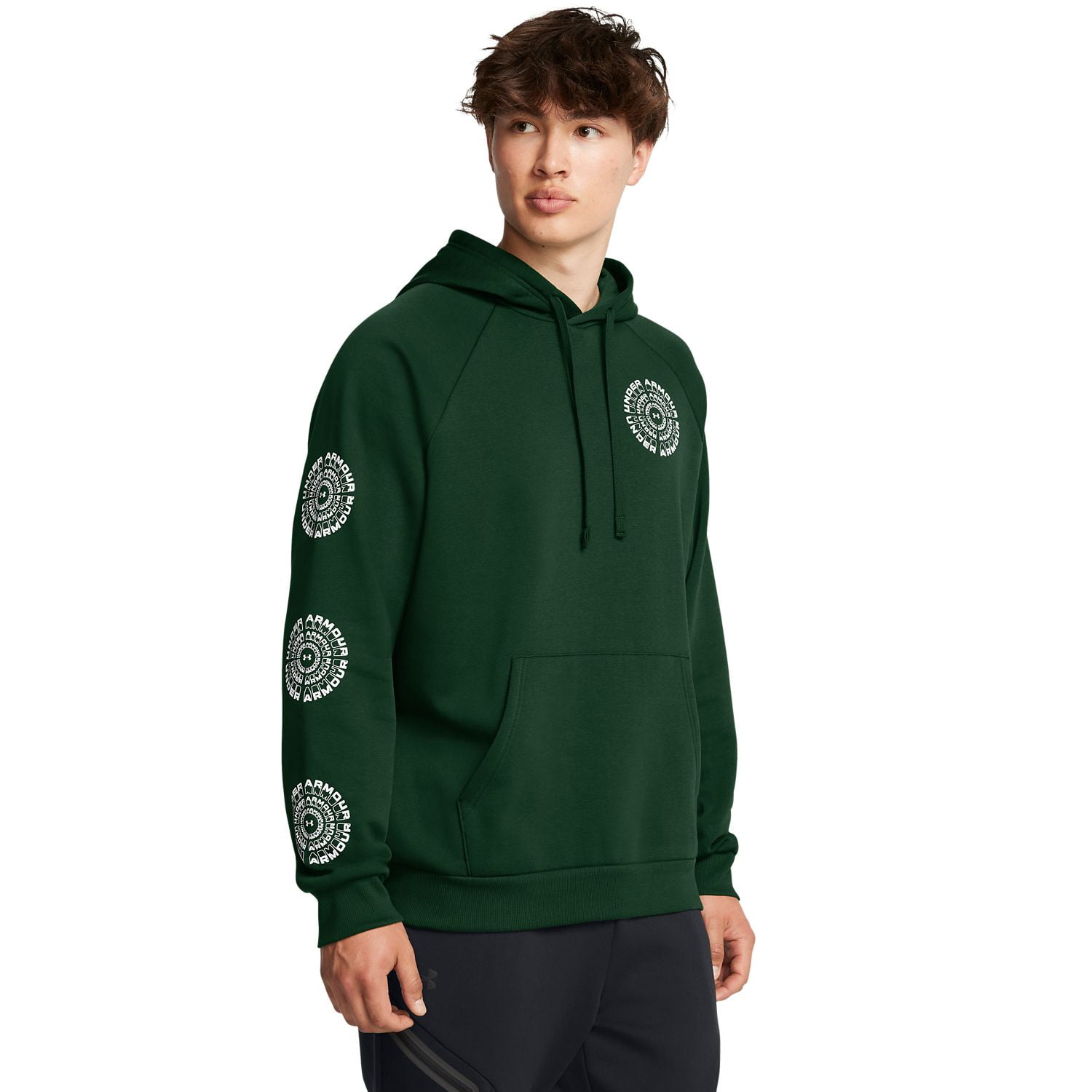 Men's Under Armour Rival Circle Logo Fleece Hoodie Color