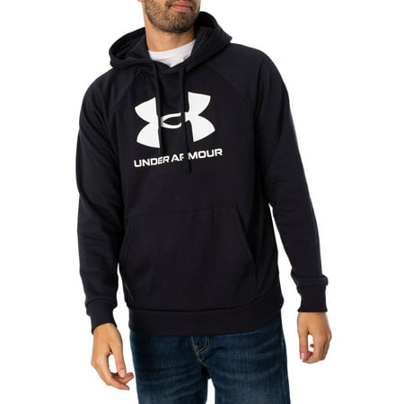 Men's Under Armour Rival Fleece Big Logo Hoodie Color: Black Size: M