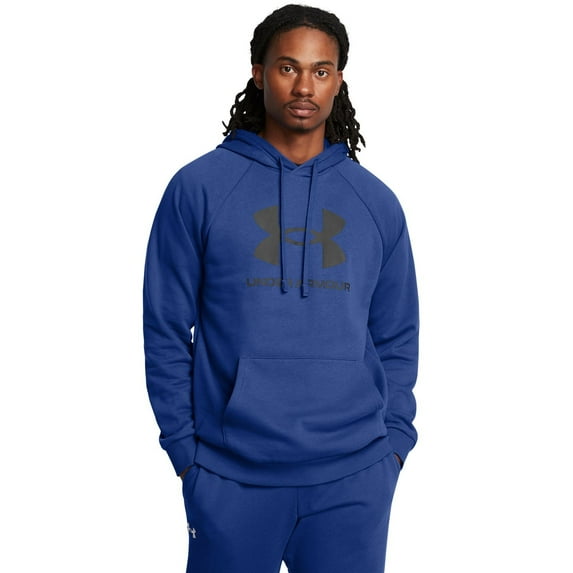 Men's Under Armour Rival Fleece Logo Hoodie Color: Tech Blue Size: XL