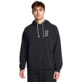 thumbnail image 1 of Men's Under Armour Rival Fleece Textured Tri-Logo Hoodie Color: Black Size: S, 1 of 4