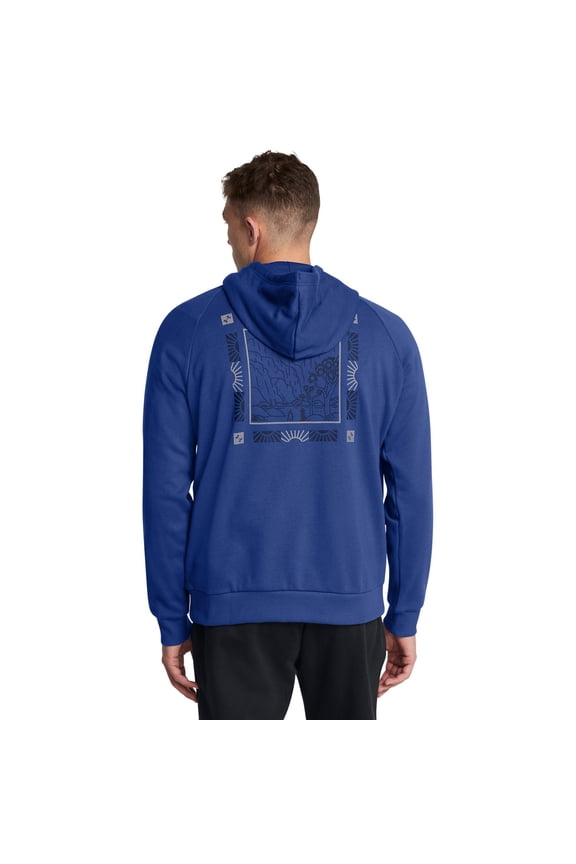 Men's Under Armour Rival Mountain Hoodie Color: Blue Size: XL