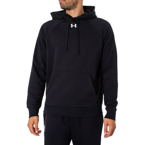 Men's Under Armour Solid Rival Fleece Hoodie Color: Black Size: S