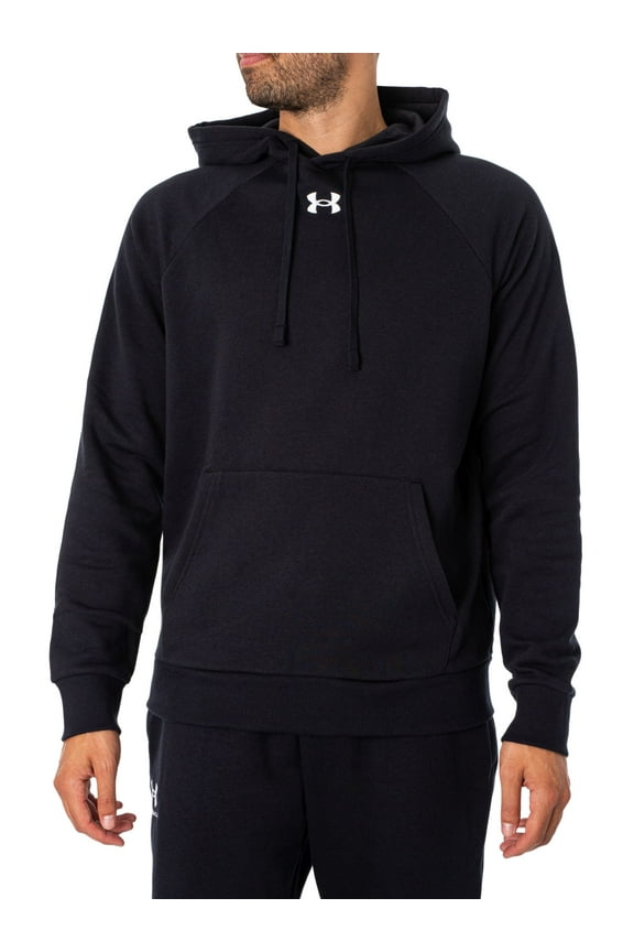 Men's Under Armour Solid Rival Fleece Hoodie Color: Black Size: S