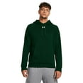 thumbnail image 1 of Men's Under Armour Solid Rival Fleece Hoodie Color: Forest Green Size: XL, 1 of 4