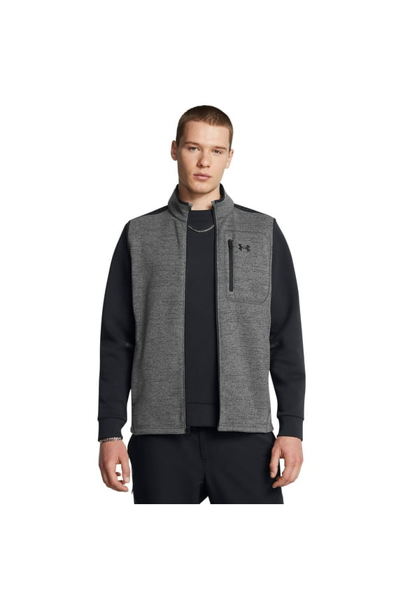 Men's Under Armour Specialist Fleece Vest Color: Gray Size: XL