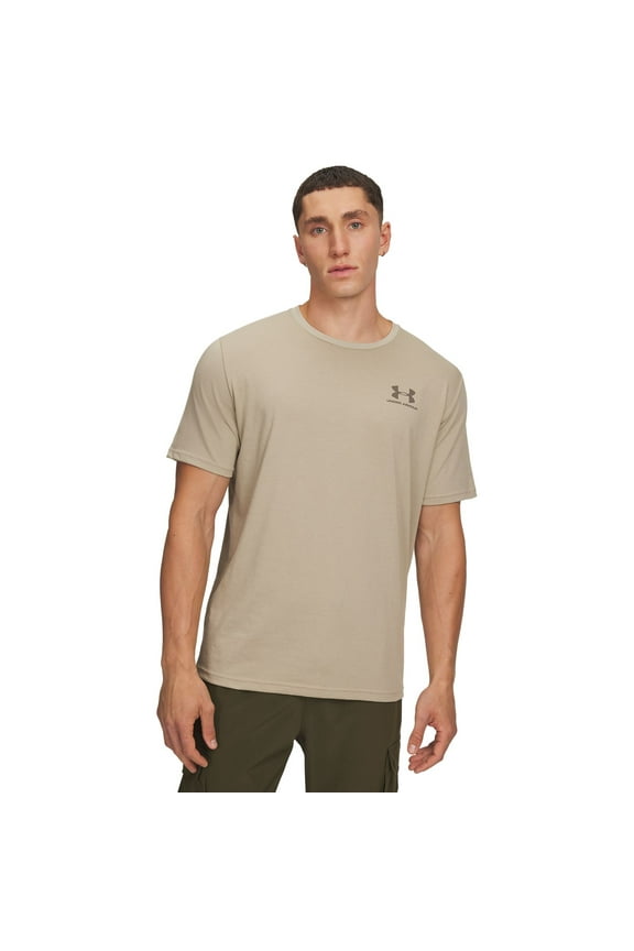Men's Under Armour Sportstyle Tee Color: City Khaki White Size: XXL