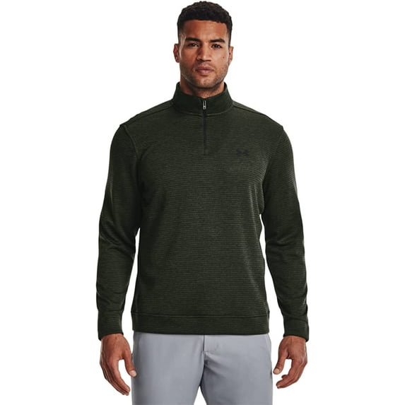 Under Armour Mens Storm SweaterFleece Quarter Zip, (310) Baroque Green / / Black, X-Large