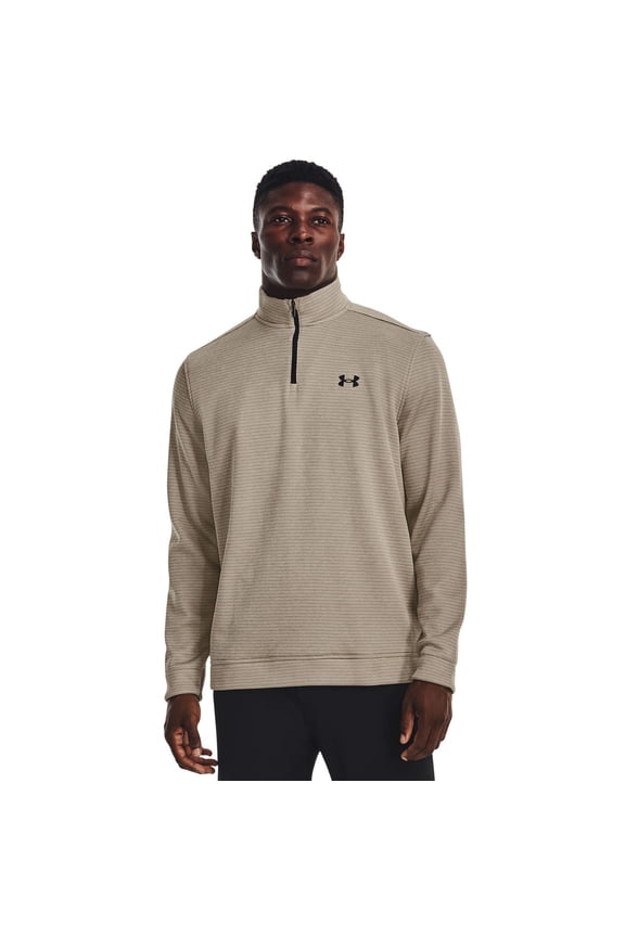 Men's Under Armour Storm Quarter Zip Sweater Color: Highland Buff Size: XL