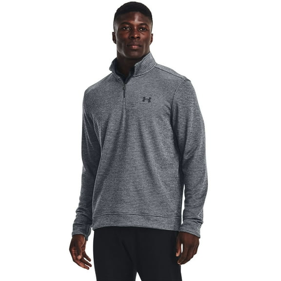 Men's Under Armour Storm Quarter Zip Sweater Color: Pitch Gray Size: S