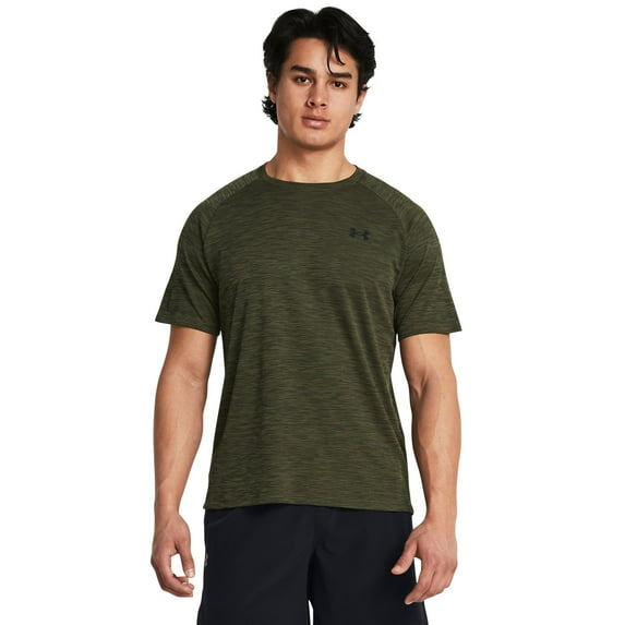 Men's Under Armour Tech Textured Short Sleeve Tee Color: Marine Od Green Size: L