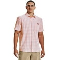 thumbnail image 1 of Men's Under Armour Tide Chaser 2.0 Plaid Performance Button-Down Shirt Color: Fox Size: M, 1 of 4