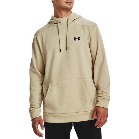 Men's Under Armour Twist Fleece Hoodie Color: Khaki Base Size: M
