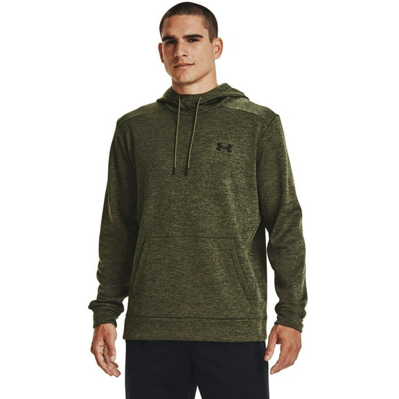 Men's Under Armour Twist Fleece Hoodie Color: Marine Od Green Size: M
