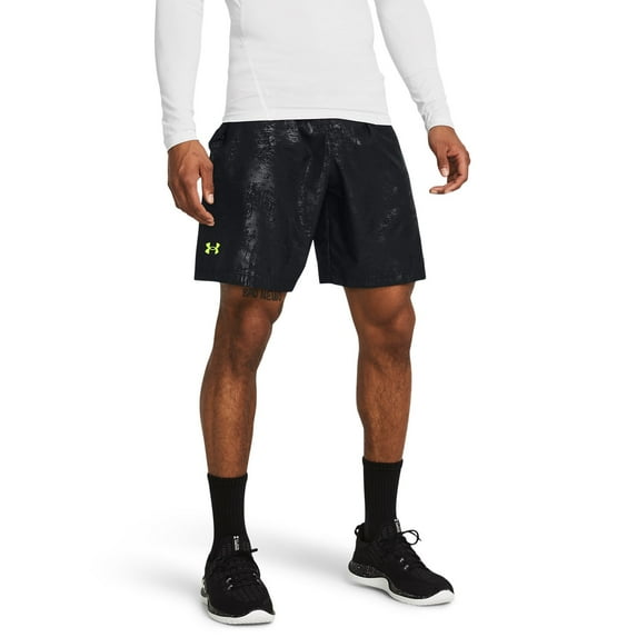 Men's Under Armour Woven Emboss Shorts Color: Black Size: XXL