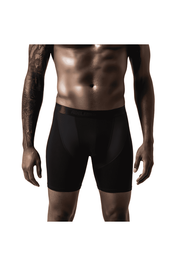 Men's Underpants Mesh Breathable Comfortable Extended Anti-Hem Boxers, 4-Pack, Size 2XL