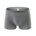 thumbnail image 1 of Men's Underpants Pure Color Patchwork Ice-Silk Underwear Clothes, 1 of 3