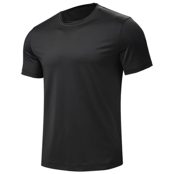 Men's Undershirts for Men,Moisture-Wicking Tees,Stretch Crew Neck Soft T-Shirts Size 2XL Black