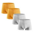 thumbnail image 1 of Men's Underwear 4PC Briefs 3XL Under $10 Free Shipping Ice Silk Traceless-dry Loose Breathable Elastic Exercise Home Flat Angle Underpants, 1 of 2