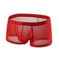 thumbnail image 1 of Men's Underwear Boxer Briefs Boxer Mesh Breathable Underpants Panties, 1 of 4