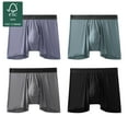 thumbnail image 1 of Men's Underwear Boxer Briefs,Comfortable Bamboo Viscose Underwear,Moisture Wicking and Breathable,4 Pack M-XXL, 1 of 8