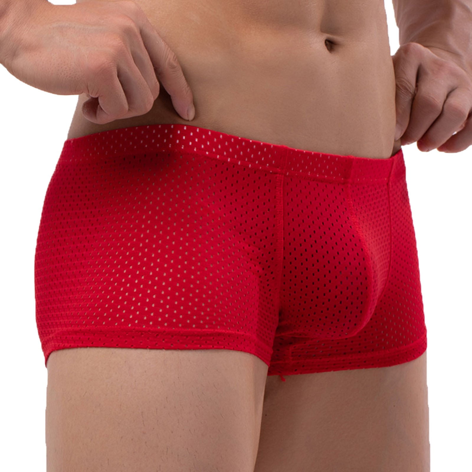 Men's Underwear Boxer Briefs with Contour Pouch for Men Jockstrap