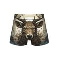 thumbnail image 1 of Men's Underwear Boxer Briefs Cool Breathable No Ride Up, Deer Antler Whitetail, 1 of 7
