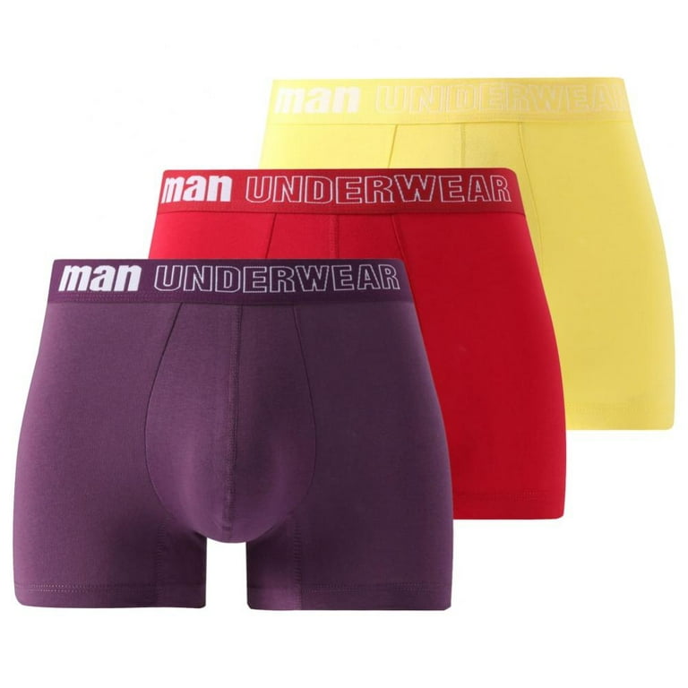 Men's Briefs Cotton Boxer Shorts Men's Breathable Comfortable Mid Waist  Solid Colour Boxer Shorts Men Men Brief, A, Large : : Clothing,  Shoes & Accessories