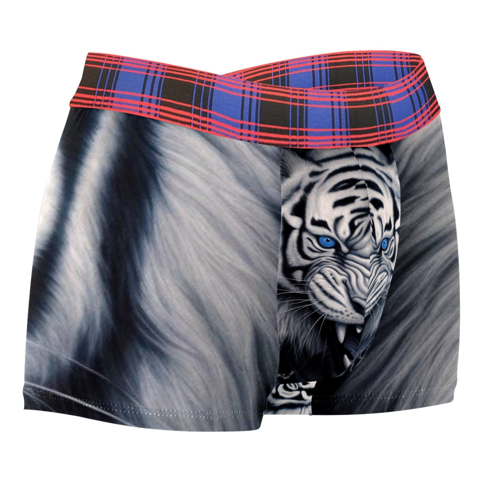 Men's Underwear Boxer Briefs Polyester Soft Underwear Boxers for Men,M
