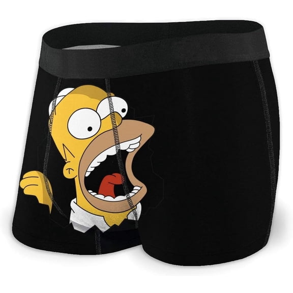 Men's Underwear Boxer Briefs Simpson Logo Men's Boxer Briefs