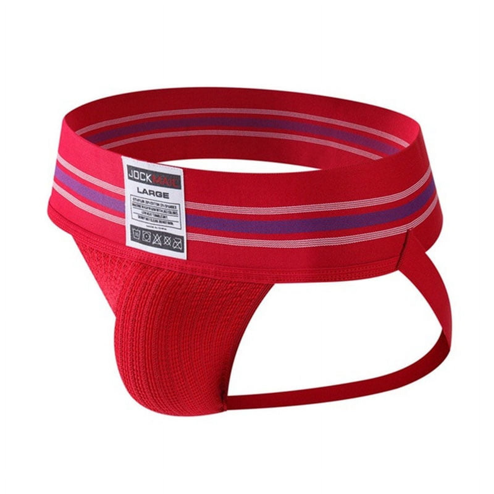 Men's Underwear Breathable Jockstrap Supporter Cup Pocket Athletic Fit