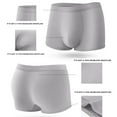 thumbnail image 1 of Men's Underwear Briefs 3XL Under $5 Breathable High-elastic Middle Waist Home Flat Underpants, 1 of 8