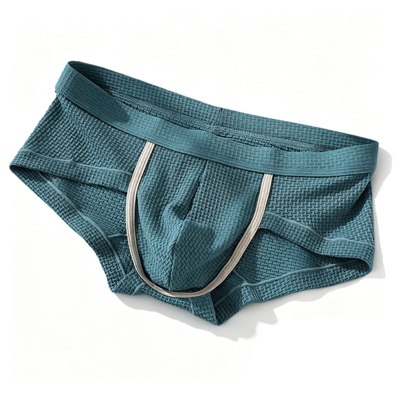 Men's Underwear Briefs Soft Breathable Summer Mesh Double Layer Mid Rise Triangle Underpants