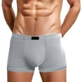 thumbnail image 1 of Men's Underwear Briefs Solid Color Breathable Mid Rise Shorts Underpants, 1 of 4
