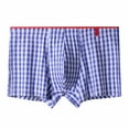 thumbnail image 1 of Men's Underwear Clearance Cotton Under $5 Loose Breathable Sports Home Four-Corner Pants Chequer Flat-Corner Underwear Boxers, 1 of 3