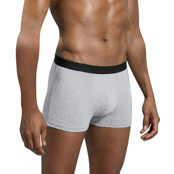 Men's Underwear , Men's Sports Cotton Printed Seamless Breathable Four Corner Underwear And Flat Corner Pants
