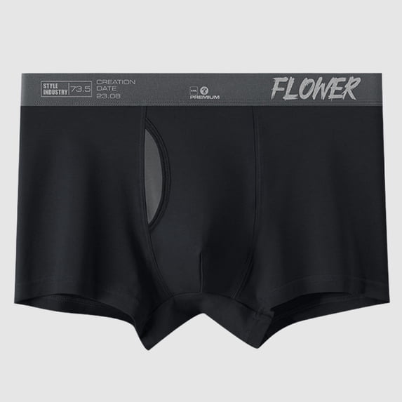 Men's Underwear Comfortable Mid Rise Briefs with Color Block Design And Letter Detailing For Everyday Wear Breathable Wicking For All Seasons Knit ViscoseBlackXXL