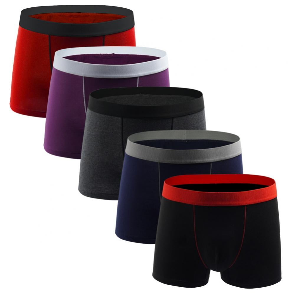 Pimfylm Cotton Underwear For Men High Waist Men's Micro Speed Dri No Show  Brief Red 4X-Large 