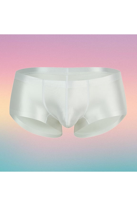 Men's Underwear Daily Wear Briefs Breathable Soft Comfort Low Rise For Everyday Convenience, M, White