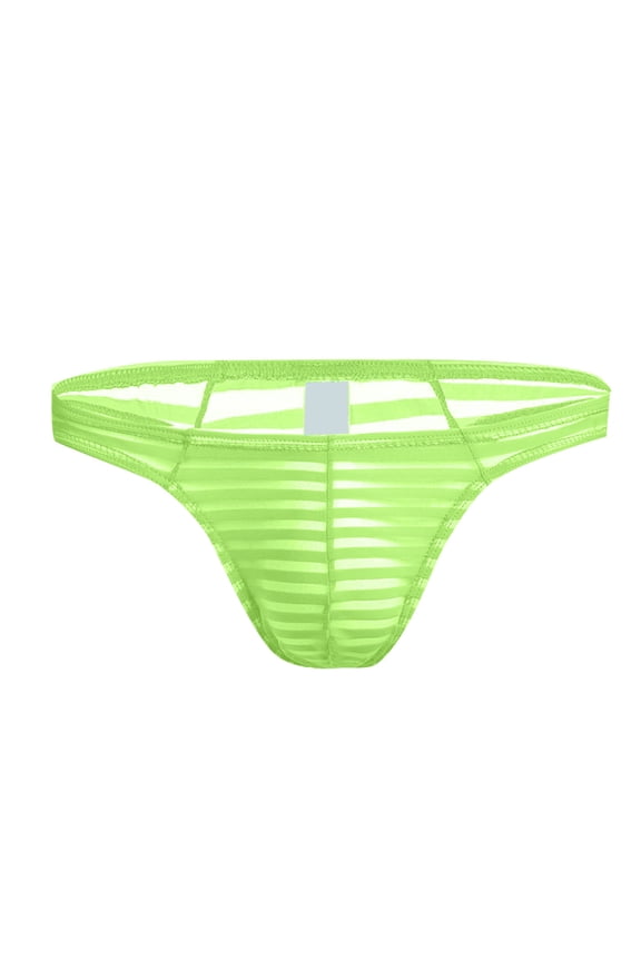 Men's Underwear Low Rise Open Design Polyester Triangle Briefs for Everyday Comfort and Appeal Yellow M