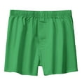 thumbnail image 1 of Men's Underwear Mens Loose Fitting Underwear Pure Cotton Home Sleepwear Flat Angle Breathable Large Shorts Men Underwear Brief(Color:Green,Size:L), 1 of 3