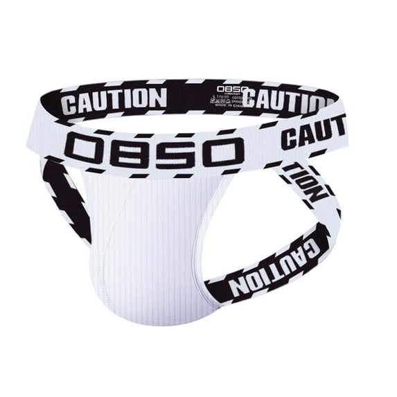 Men's Underwear Mens Low Waist Thongs Lift T Pants Pouch Pants T Pants Men Underwear Brief(Color:White,Size:M)