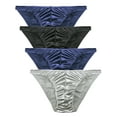 thumbnail image 1 of Men's Underwear Satin Silky Sexy Bikini Small to Plus Sizes Multi-Pack, 1 of 5