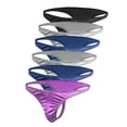 thumbnail image 1 of Men's Underwear Satin Silky Sexy Thong Small to Plus Sizes Multi-Pack, 1 of 5